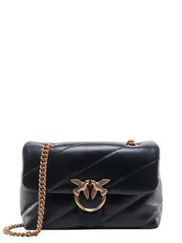 Pinko-Love Puff Classic Matelassé Leather Shoulder Bag-Donna 52364354617684