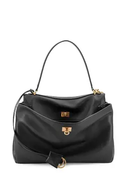Balenciaga-Rodeo Leather Shoulder Bag-Donna 52367322612052