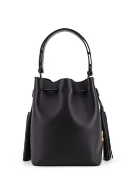 Valentino Garavani-So Seau Leather Bucket Bag With Meatl Vlogo-Donna 52621471809876