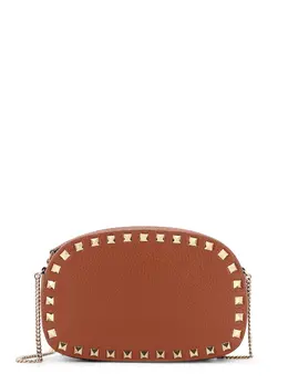 Valentino Garavani-Rockstud Leather Shoulder Bag-Donna 52621505921364