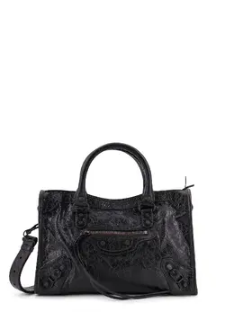 Balenciaga-Le City Small Leather Shoulder Bag-Donna 52621516865876
