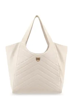 Pinko-Quilted Leather Shoulder Bag-Donna 52621519257940