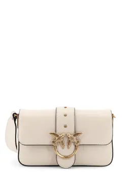 Pinko-Love One Mini Leather Shoulder Bag-Donna 52621532332372