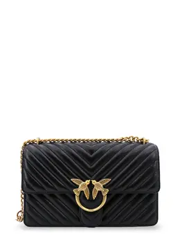 Pinko-Love One Matelassé Leather Shoulder Bag-Donna 52621539967316