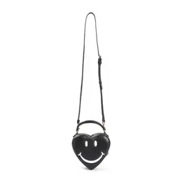Moschino-Black Smile Polypropylene Shoulder Bag-Donna 52624350282068