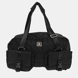 Chanel Black Nylon Sport Line Gym Bag 1217069