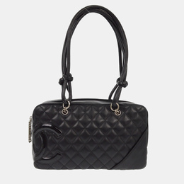 Chanel Black Calfskin Cambon Ligne Bowling Bag 1217065