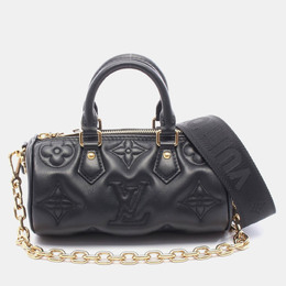 Louis Vuitton Bubblegram Papillon BB Black Calfskin Shoulder Bag 1215409