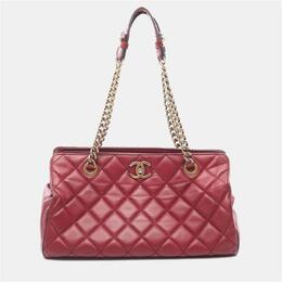 Chanel Perfect Edge Bordeaux Leather Shoulder Bags 1215406