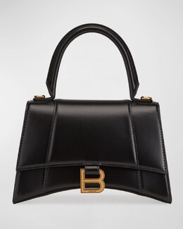 Маленькая сумка-коробка «Песочные часы» Balenciaga, цвет 1000 Black prod260820076 | 1000 black