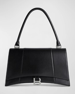 Средняя сумка на петлях «Песочные часы» Balenciaga, цвет Black prod267910307 | black