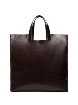 Bally простая кожаная сумка-тоут, коричневый 6308742 | коричневый