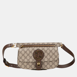 Gucci Beige Brown GG Supreme Blondie Belt Bag 1218567