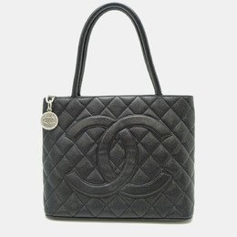 Chanel Reissue Tote Handbag Caviar Leather Black 1218542