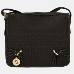 Fendi Black Zucchino Shoulder Bag 1218595