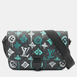 Louis Vuitton Archie Messenger Shoulder Bag In Coated Canvas With Monogram Eclipse Graffiti Design Black 1218465