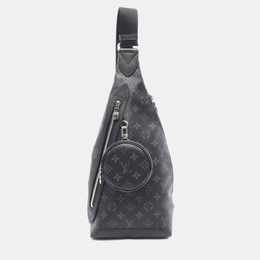 Louis Vuitton Duo Waist Body Taiga Rama Black Coated Canvas Leather Bag 1218461