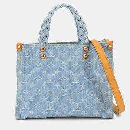 Louis Vuitton Lv By The Pool Let Go 2-Way Hand Shoulder Bag Monogram Denim Sky Blue 1218454