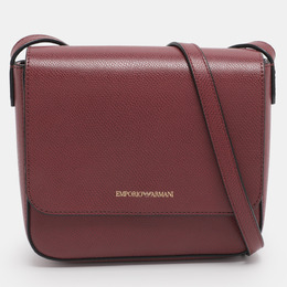 Emporio Armani Red Faux Leather Crossbody Bag 1218082