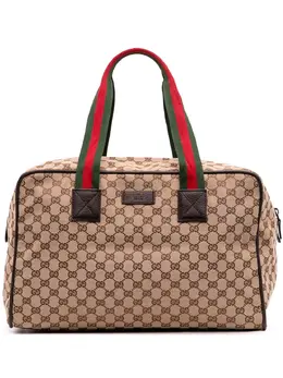 Gucci 2016-2025 GG Canvas Web Duffle Bag travel bag 32183889