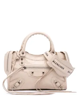 Balenciaga 2020 Mini Lambskin Motocross Classic City satchel 32188694