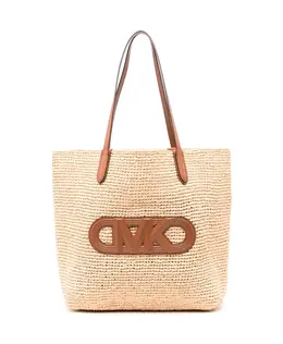 Стильная большая сумка тоут Michael Kors, бежевый 30s4szat4o | beige