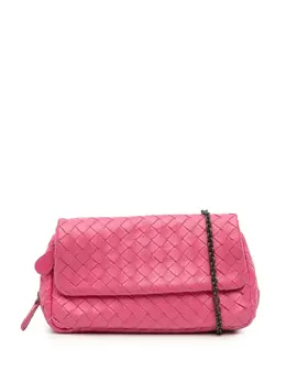 Bottega Veneta 2012-2025 Mini Nappa Intrecciato Expandable Chain Flap crossbody bag 31990021