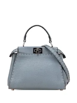 Fendi 2000-2010 Mini Leather Selleria Peekaboo Iconic satchel 32095011