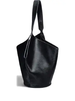 Khaite chain-detail leather tote bag 32170917