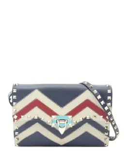 Valentino Garavani 2010s Rockstud chevron shoulder bag 32148590