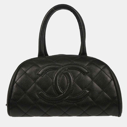 Chanel Black Calfskin Bowling Bag 1218668