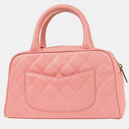 Chanel Pink Calfskin Bowling Bag 1218678