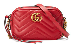 Женская сумка через плечо Gucci Marmont стеганая, красный 448065-dtd1t-6433