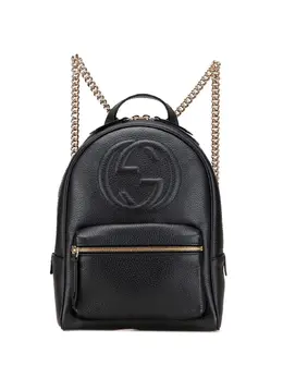 Gucci 2000-2015 Pebbled Calfskin Soho Chain backpack 32206382