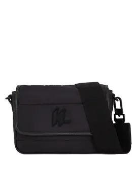 Karl Lagerfeld monogram padded messenger bag 30684986