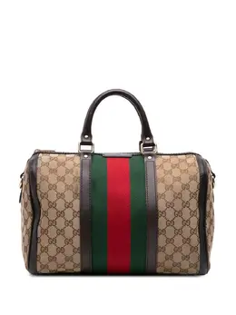 Gucci 2016-2025 Medium GG Canvas Web Joy Boston Bag satchel 32209793