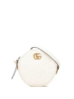 Gucci 2016-2025 Mini GG Marmont Matelasse Leather Round crossbody bag 32209022