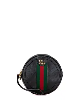 Gucci 2016-2025 Leather Web Ophidia Round clutch bag 32236241