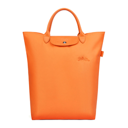 Сумка Le Pliage Leather из переработанного полиамида среднего размера, женская, оранжевая Longchamp 10168919p54