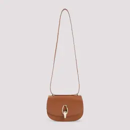 Giorgio Armani-Brown Calf Leather Shoulder Bag-Donna 52181643002196
