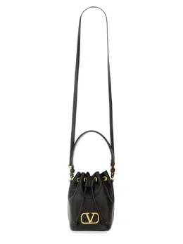 Valentino Garavani-"Vlogo Singature" Mini Bucket Bag-Donna 52283505246548
