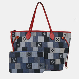 Louis Vuitton Monogram Denim Neverfull MM Shoulder Tote Bag M44981 AR5109 1220701