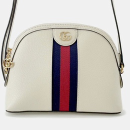 Gucci Ophidia Shoulder Bag White Leather 1220066
