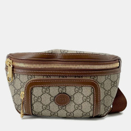 Gucci Interlocking G Belt Bag Beige/Brown Gg Supreme Leather 1220067