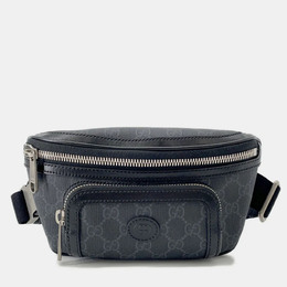 Gucci Interlocking G Belt Bag Black Gg Supreme Leather 1220063