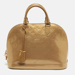 Louis Vuitton Beige Poudre Monogram Vernis Alma PM Bag 1219917