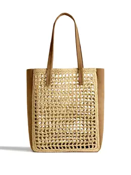 Khaite small Zoe woven-panel tote bag 32171013
