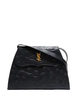 Saint Laurent 1990-2000s logo-debossed shoulder bag 32194069
