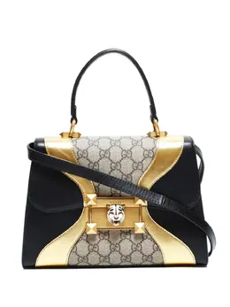 Gucci 2000-2020 GG Supreme tiger-detailed tote bag 32206573