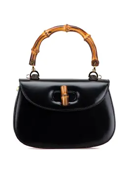 Gucci 20th Century Calfskin Bamboo Night satchel 32259778